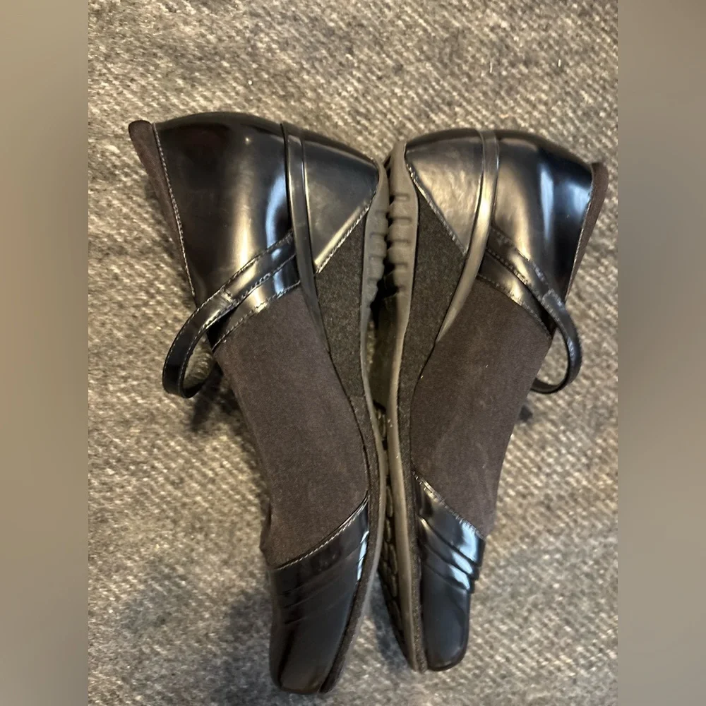 Aetrex Mary Janes Women’s Black Leather Casual Comfort Shoes Size 9